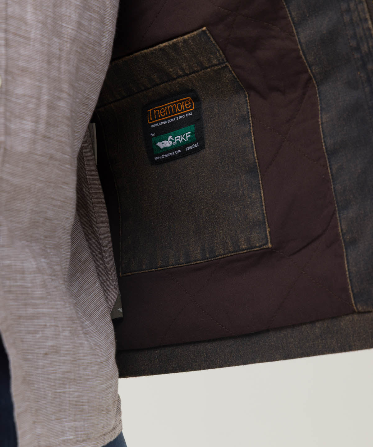Chaqueta Algodón Hombre Torino Café Rockford