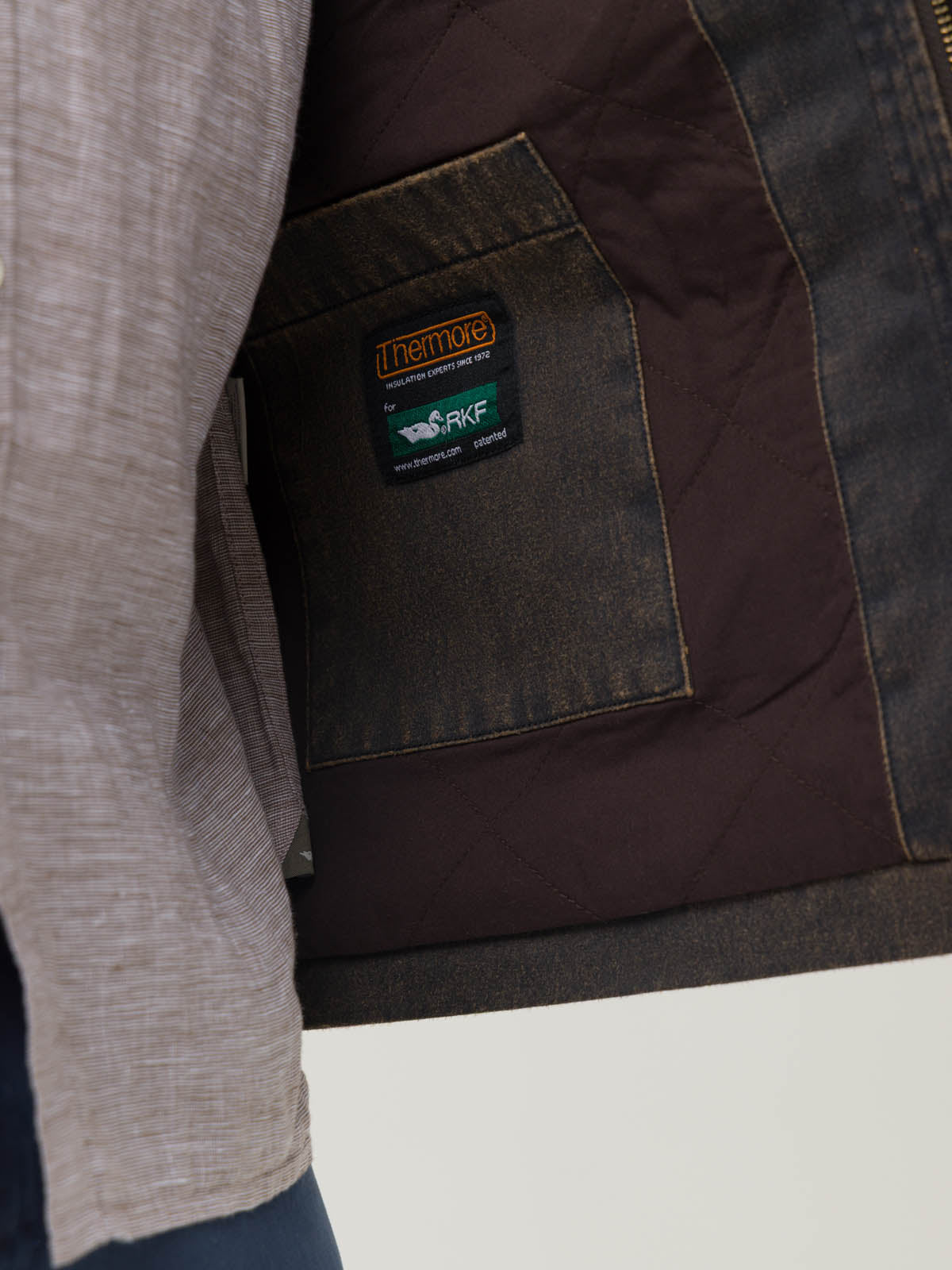 Chaqueta Algodón Hombre Torino Café Rockford
