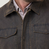Chaqueta Algodón Hombre Torino Café Rockford