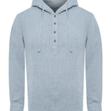 Polerón Lino Orgánico Hombre Linen Azul Rockford