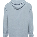 Polerón Lino Orgánico Hombre Linen Azul Rockford