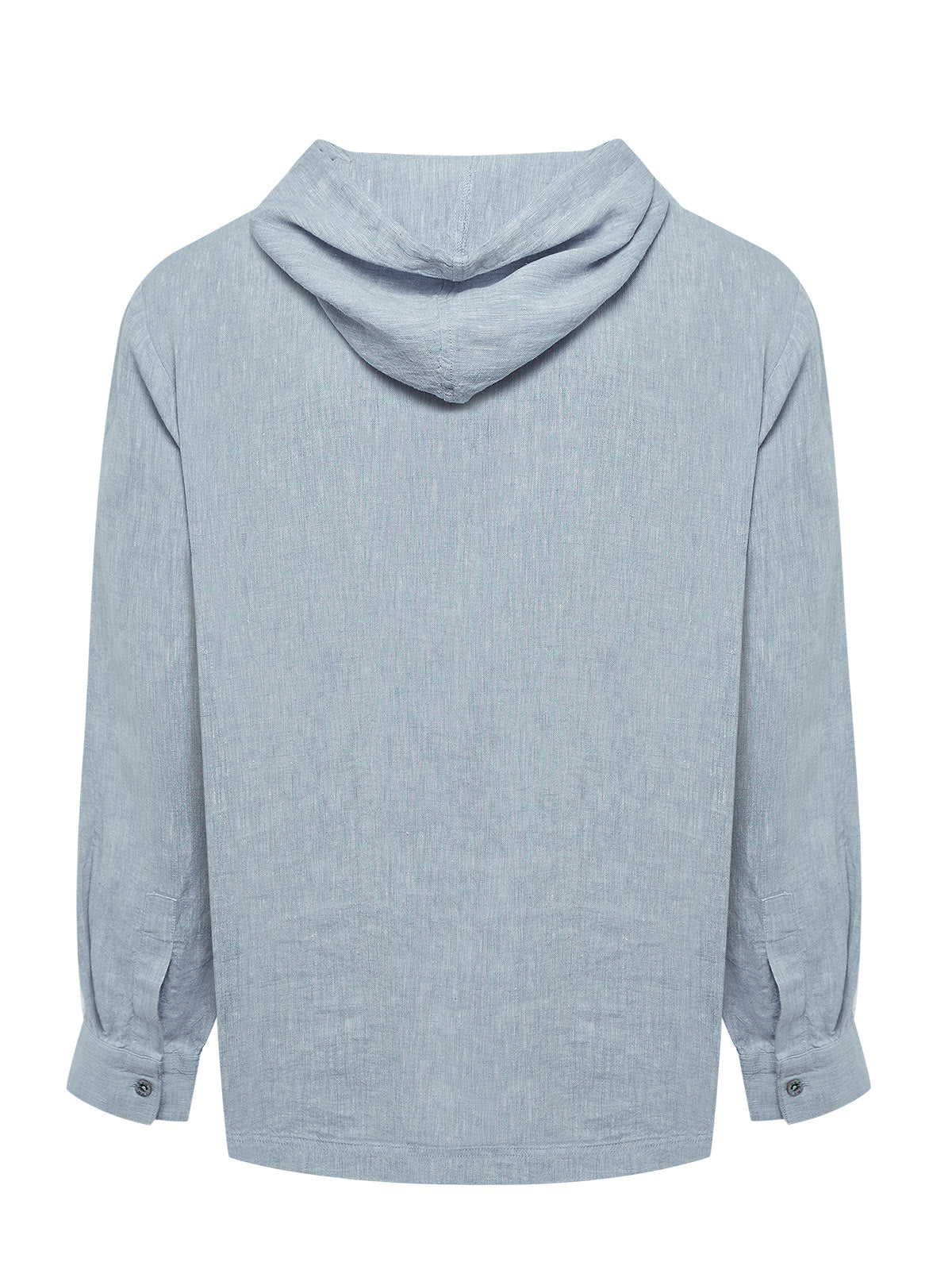 Polerón Lino Orgánico Hombre Linen Azul Rockford
