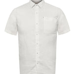 Camisa Lino Orgánico Hombre Linenshort Blanco Rockford