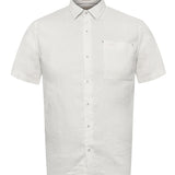Camisa Lino Orgánico Hombre Linenshort Blanco Rockford