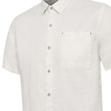 Camisa Lino Orgánico Hombre Linenshort Blanco Rockford