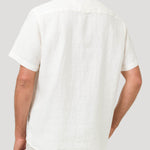 Camisa Lino Orgánico Hombre Linenshort Blanco Rockford