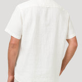 Camisa Lino Orgánico Hombre Linenshort Blanco Rockford