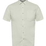 Camisa Lino Orgánico Hombre Linenshort Verde Rockford