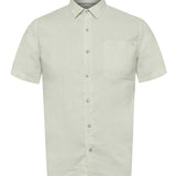 Camisa Lino Orgánico Hombre Linenshort Verde Rockford