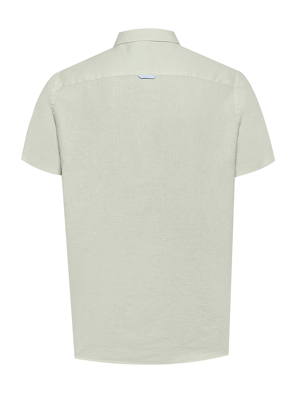 Camisa Lino Orgánico Hombre Linenshort Verde Rockford