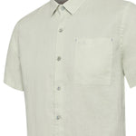 Camisa Lino Orgánico Hombre Linenshort Verde Rockford