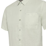 Camisa Lino Orgánico Hombre Linenshort Verde Rockford