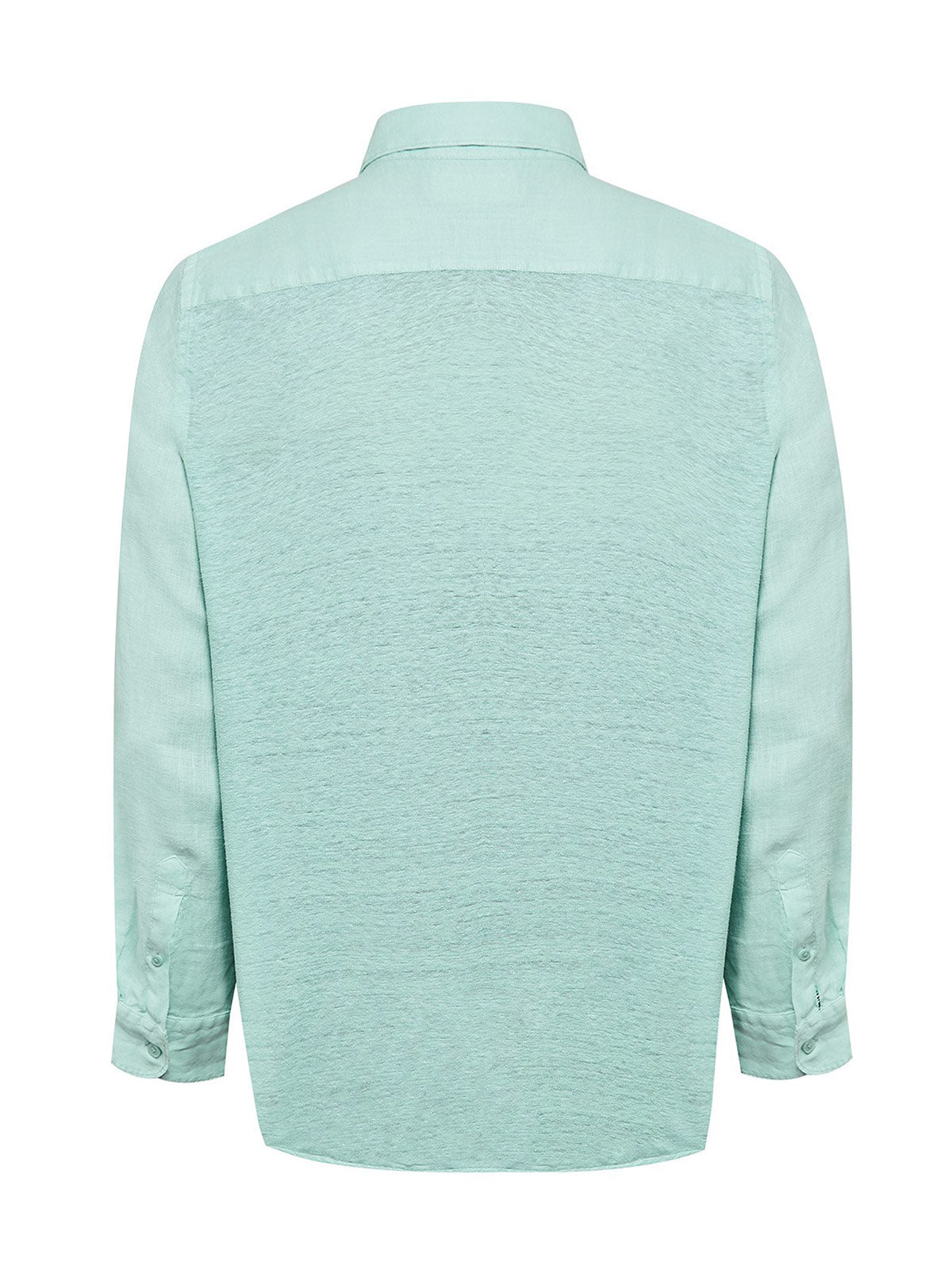 Camisa Lino Orgánico Hombre Linjer Verde Rockford