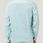 Camisa Lino Orgánico Hombre Linjer Verde Rockford