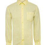 Camisa Lino Orgánico Hombre Linjer Amarillo Rockford