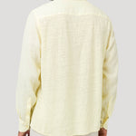 Camisa Lino Orgánico Hombre Linjer Amarillo Rockford