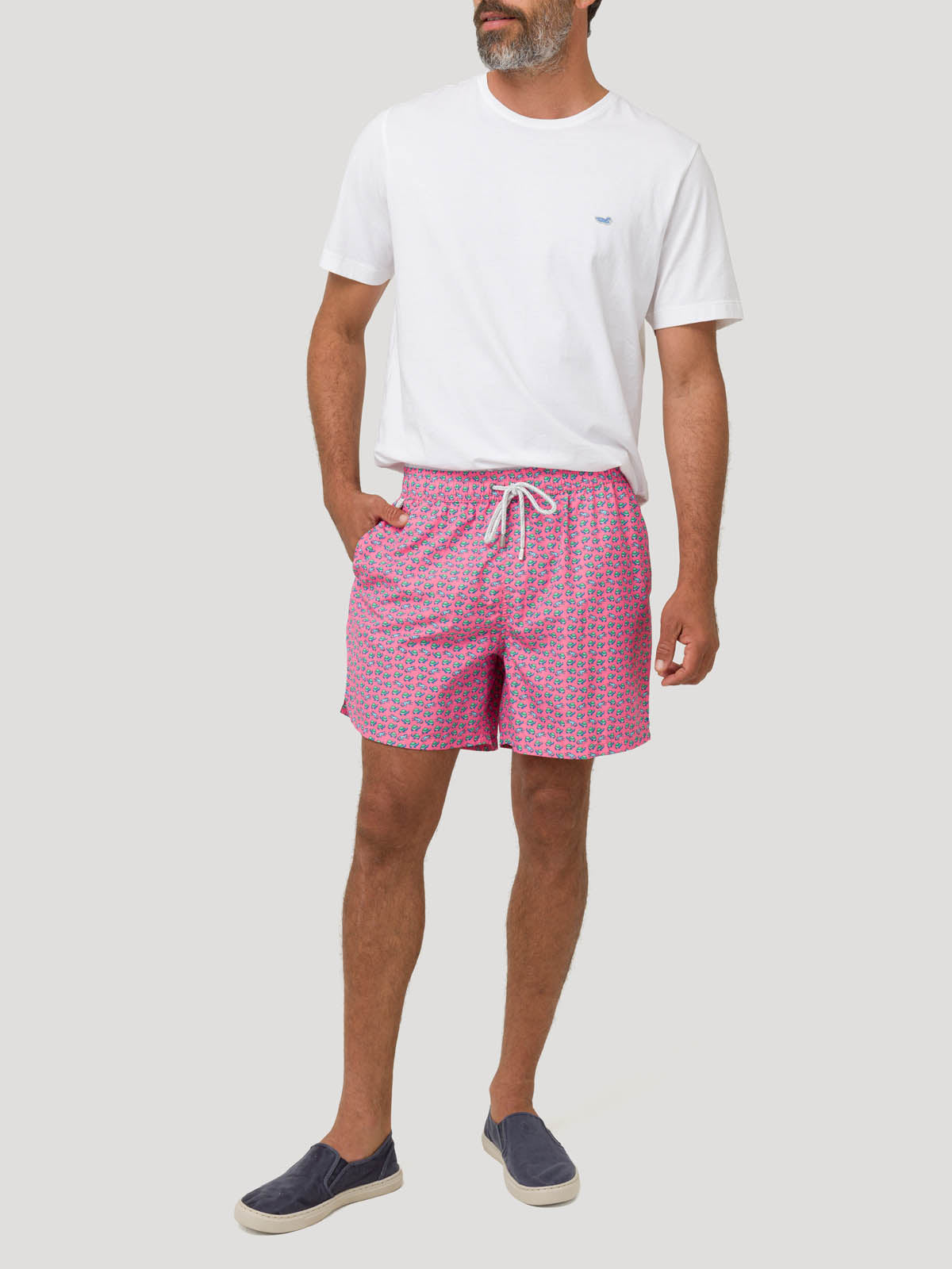 Traje De Baño Fibras Recicladas Hombre Izam Rosado Rockford
