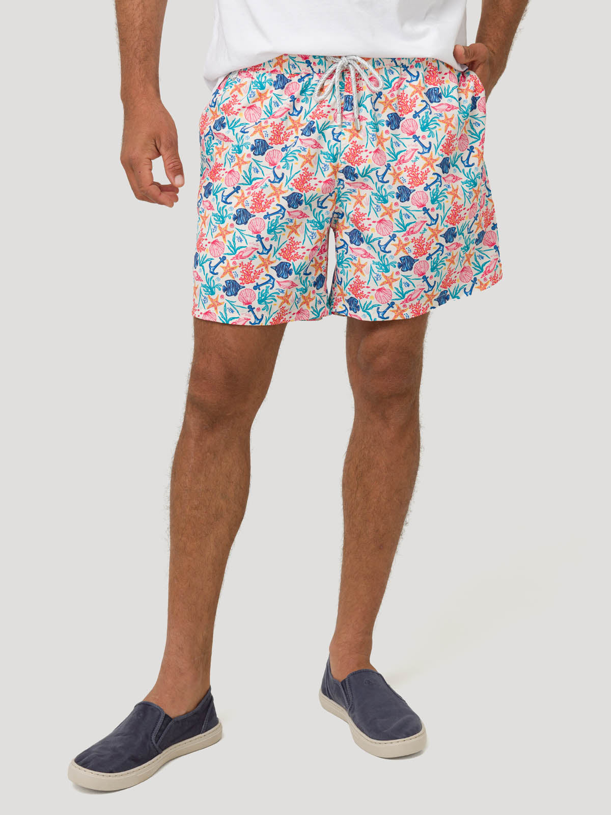 Traje De Baño Fibras Recicladas Hombre Izam Beige Rockford