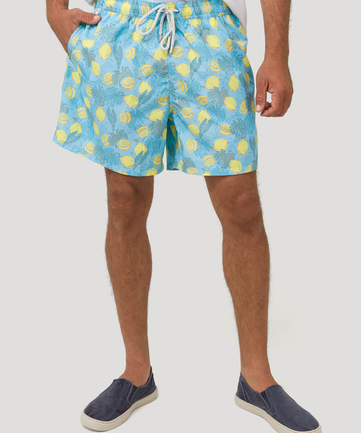 Traje De Baño Fibras Recicladas Hombre Izam Celeste Rockford