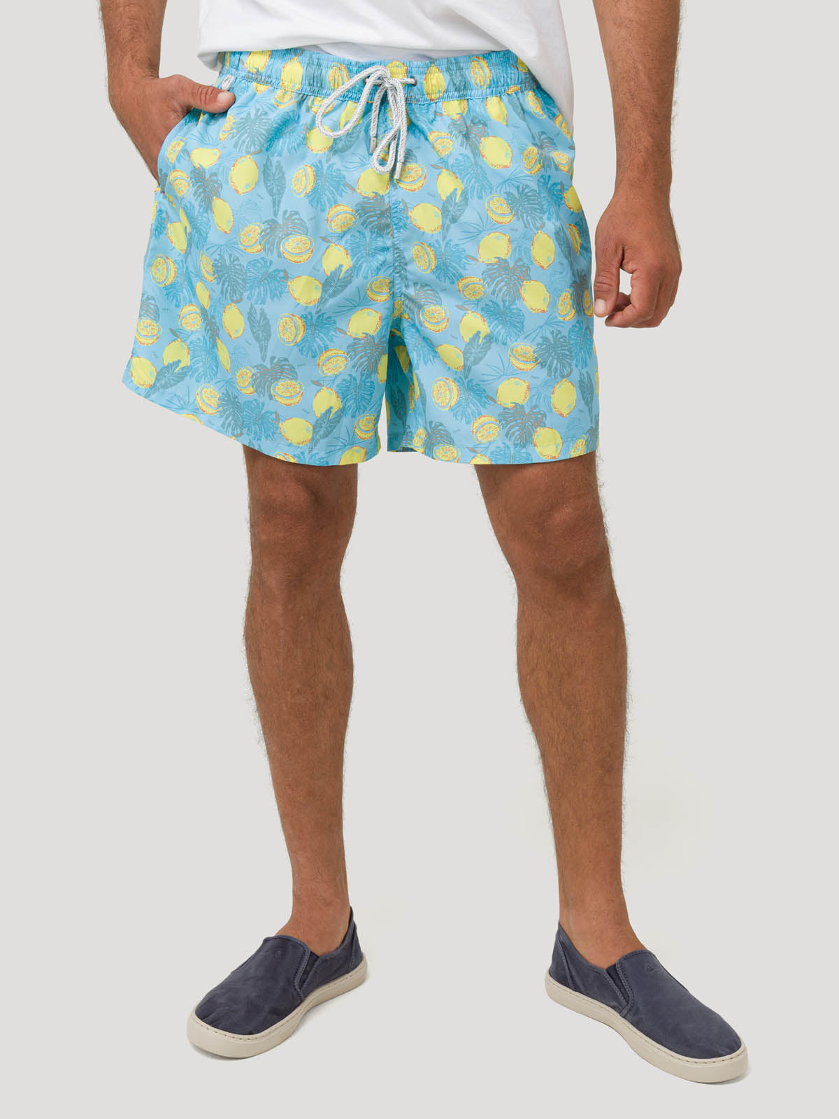 Traje De Baño Fibras Recicladas Hombre Izam Celeste Rockford