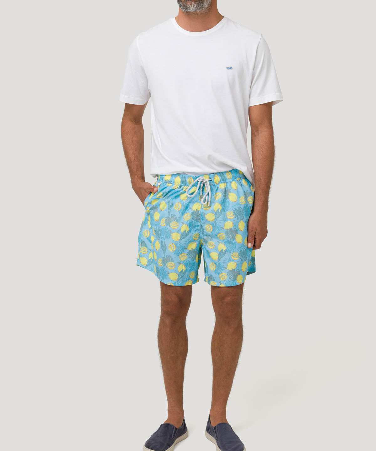 Traje De Baño Fibras Recicladas Hombre Izam Celeste Rockford