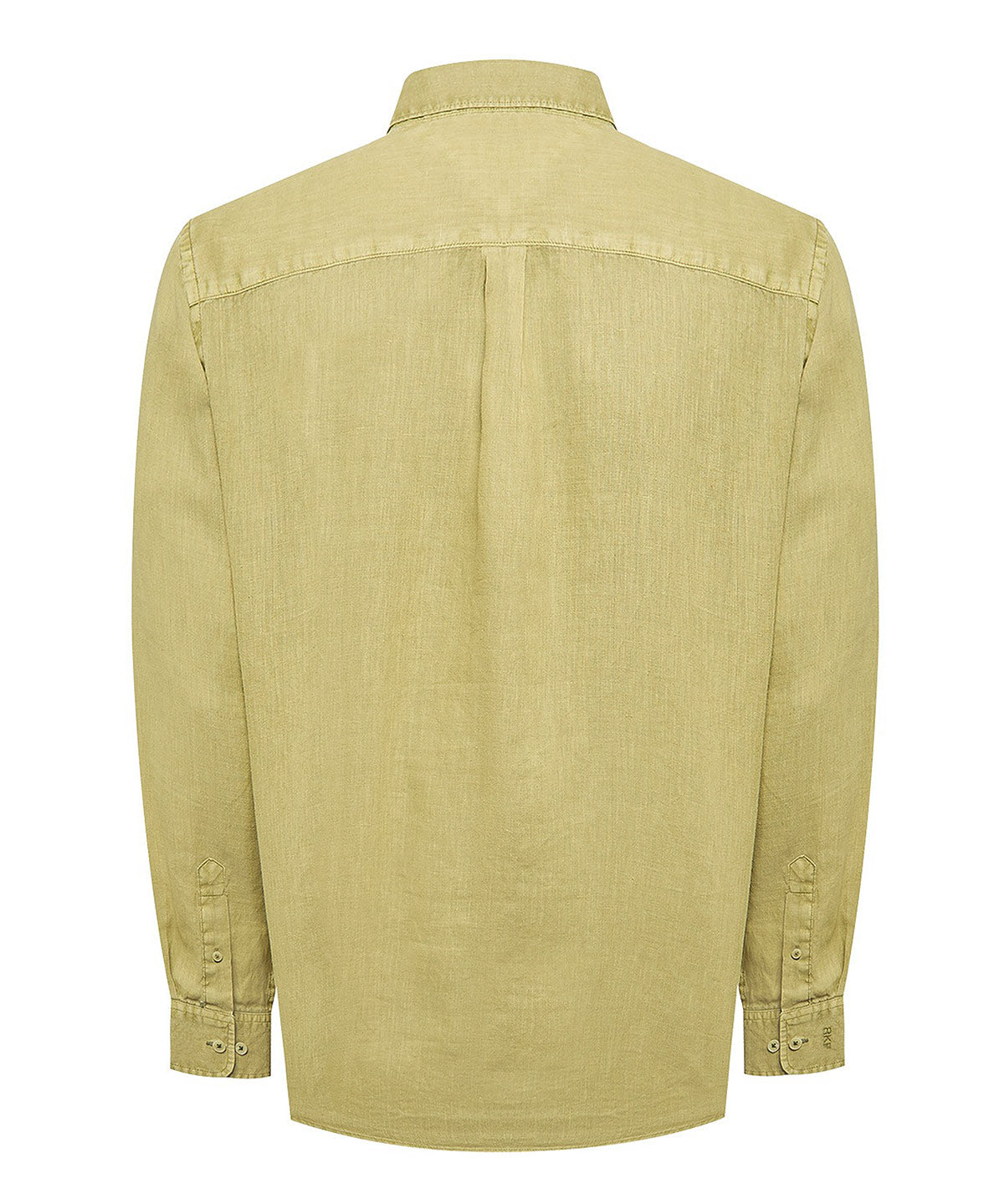 Camisa Lino Orgánico Hombre Linedyed Verde Rockford