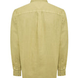 Camisa Lino Orgánico Hombre Linedyed Verde Rockford