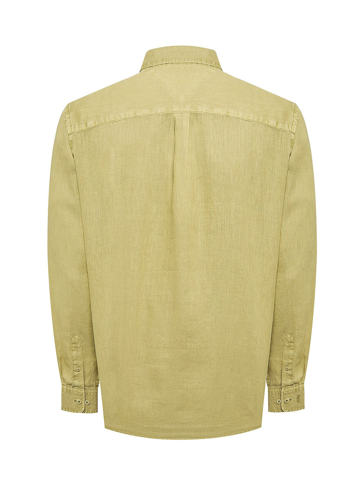Camisa Lino Orgánico Hombre Linedyed Verde Rockford