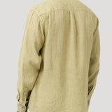 Camisa Lino Orgánico Hombre Linedyed Verde Rockford