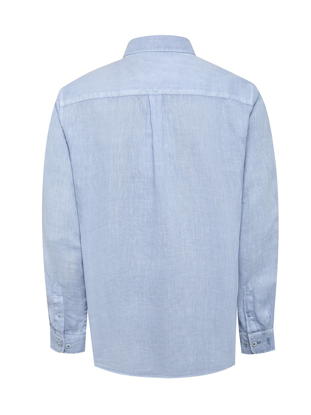 Camisa Lino Orgánico Hombre Linedyed Azul Rockford