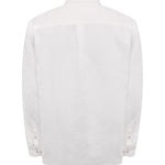 Camisa Lino Orgánico Hombre Linen Blanco Rockford
