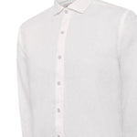 Camisa Lino Orgánico Hombre Linen Blanco Rockford