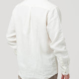 Camisa Lino Orgánico Hombre Linen Blanco Rockford