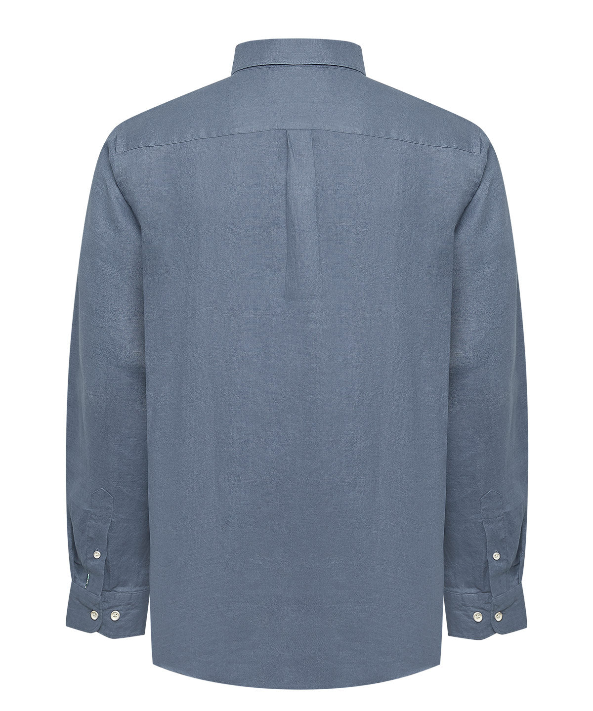 Camisa Lino Orgánico Hombre Linen Azul Rockford
