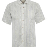 Camisa Lino Orgánico Hombre Brisa Azul Rockford