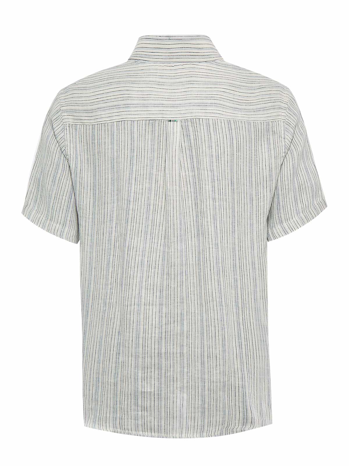 Camisa Lino Orgánico Hombre Brisa Azul Rockford