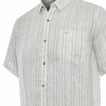 Camisa Lino Orgánico Hombre Brisa Azul Rockford