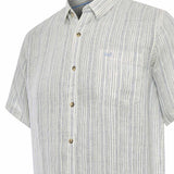 Camisa Lino Orgánico Hombre Brisa Azul Rockford