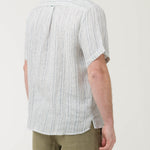 Camisa Lino Orgánico Hombre Brisa Azul Rockford