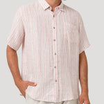 Camisa Lino Orgánico Hombre Brisa Rojo Rockford
