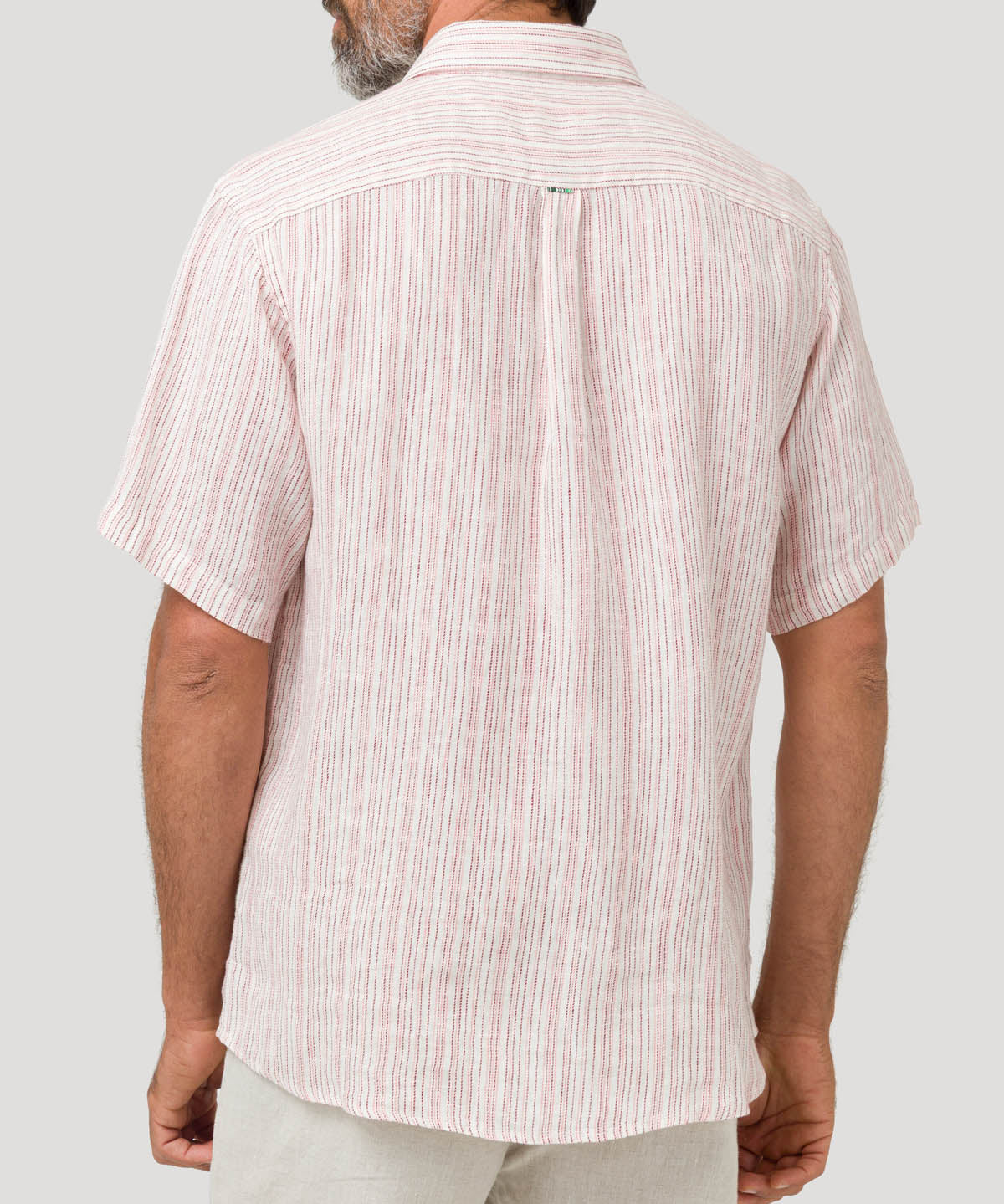 Camisa Lino Orgánico Hombre Brisa Rojo Rockford