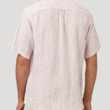 Camisa Lino Orgánico Hombre Brisa Rojo Rockford