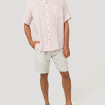 Camisa Lino Orgánico Hombre Brisa Rojo Rockford