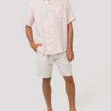 Camisa Lino Orgánico Hombre Brisa Rojo Rockford