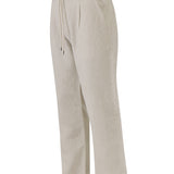 Pantalón Lino Orgánico Hombre Capri Café Rockford