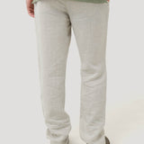 Pantalón Lino Orgánico Hombre Capri Café Rockford