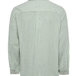 Camisa Algodón Orgánico Hombre Raya Verde Rockford