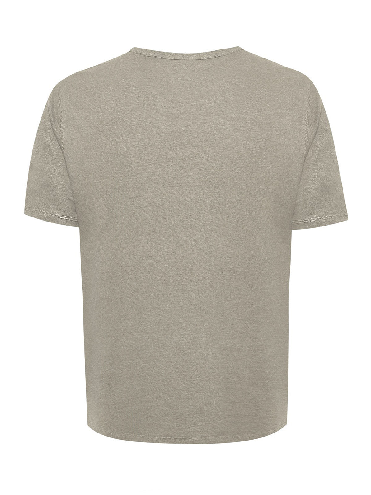 Polera Lino Orgánico Hombre Linen Gris Rockford