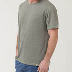 Polera Lino Orgánico Hombre Linen Gris Rockford