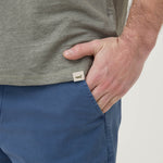 Polera Lino Orgánico Hombre Linen Gris Rockford